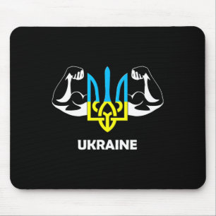 Mousepad Ucrânia É Poder! Emblema Da Ucrânia. Tridente. 1 