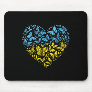 Mousepad Ucrânia Heart Butterflies Ucranianas Girls Ki