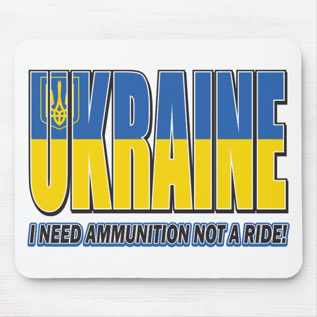 Mousepad Ucrânia-Preciso-Ammo (Frente)