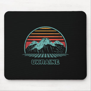 Mousepad Ucrânia Retro Vintage Estilo dos Anos 80 