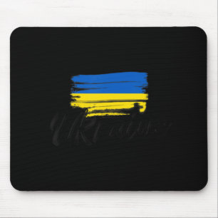 Mousepad Ucrânia Sinaliza Coração do Orgulho Ucraniano Ucrâ