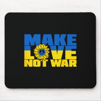 Mousepad Ucrânia Svg Faça Amor Não Guerra Girassol