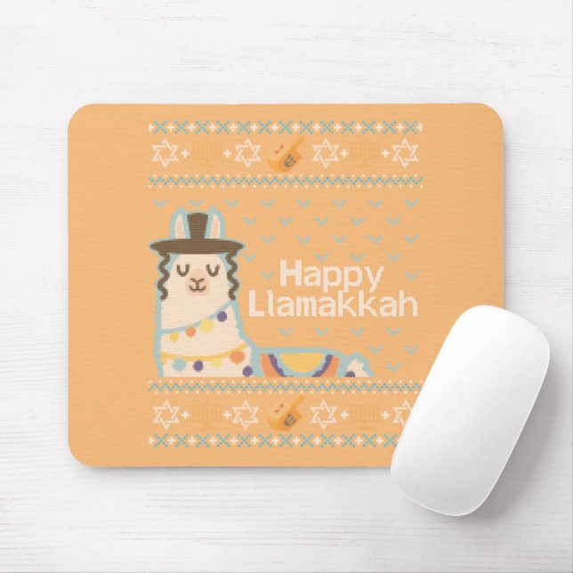 Mousepad Ugly Hanukkah Llama Llamakkah (Com mouse)
