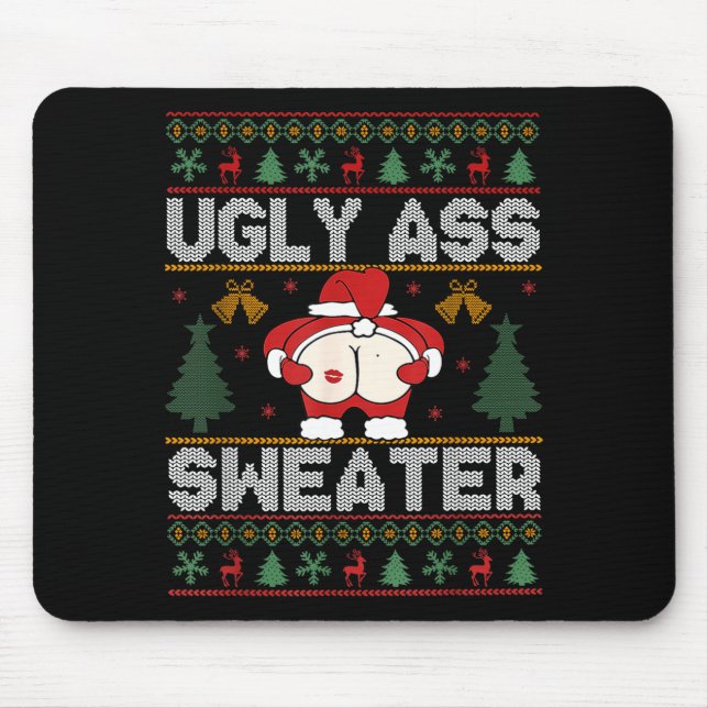 Mousepad Ugly Sweater Christmas  (Frente)