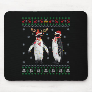 Mousepad Ugly Xmas Tree Lights Santa Hat Penguin Chris