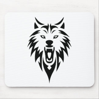 Mousepad Uivar tribal de lobo