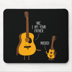 Mousepad Uke Ukulele, sou seu pai, Nooo Gift por Pai