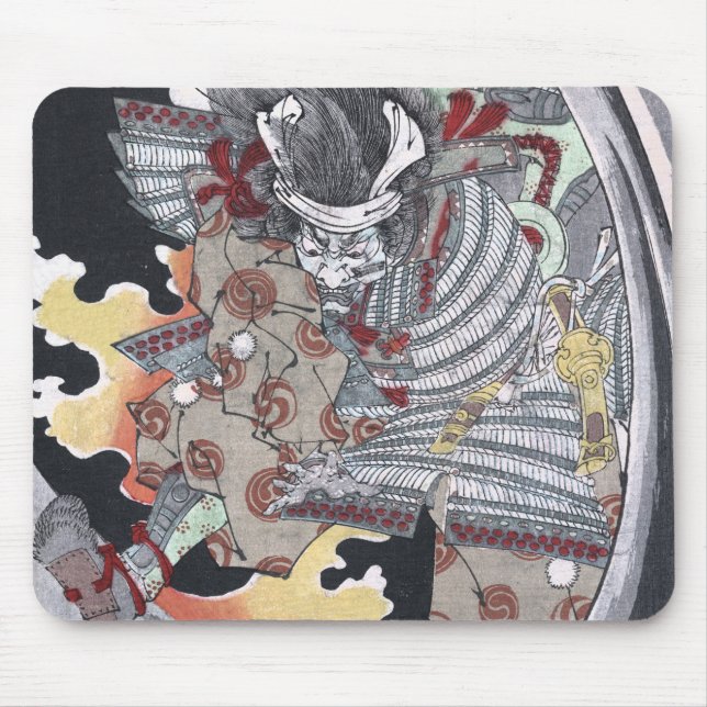 Mousepad Ukiyo-e Yokai Ghost japonês por Yoshitoshi (Frente)