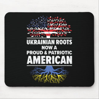 Mousepad Ukrainian American Patriot Usa Grown Ukraine Us Fl