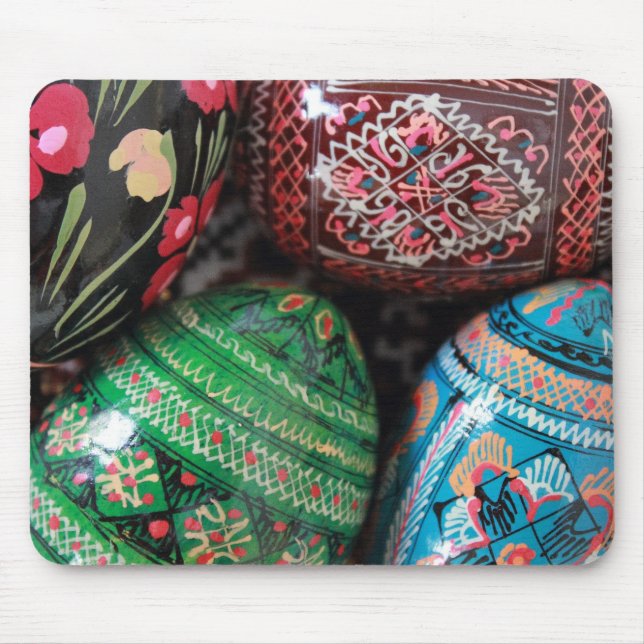 Mousepad Ukrainian pysanky - easter eggs (Frente)
