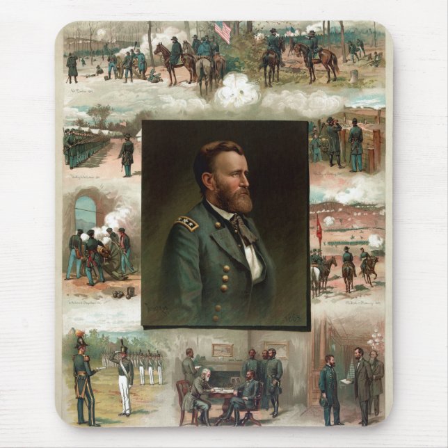 Mousepad Ulisses S. Grant de West Point para Appomattox (Frente)