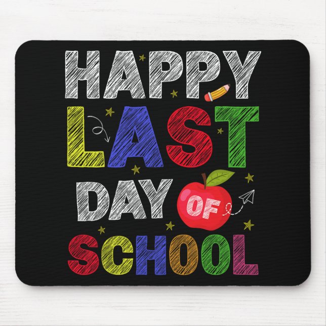 Mousepad Último Dia De Aula Alunos E Professores  (Frente)