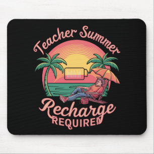 Mousepad Último Dia de Escola Necessário Recarregamento de