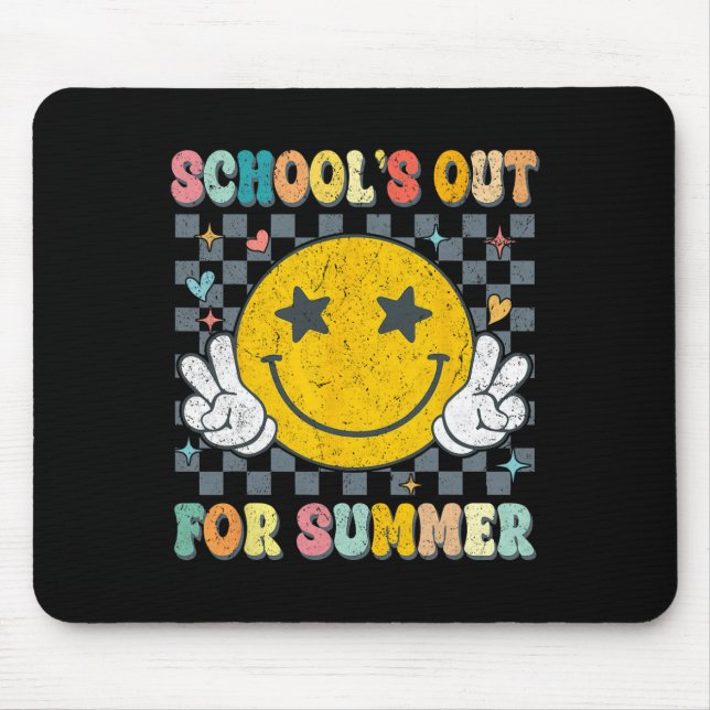 Mousepad Último Dia De Escolas De Retrô No Verão Te (Frente)