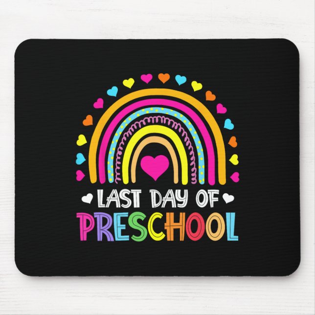Mousepad Último Dia De Pós-Graduação Do Arco-Íris Da Escola (Frente)