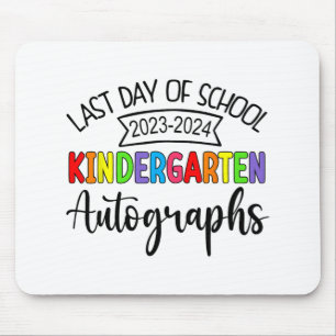 Mousepad Último Dia De Pós-Graduação Do Jardim De Autografi