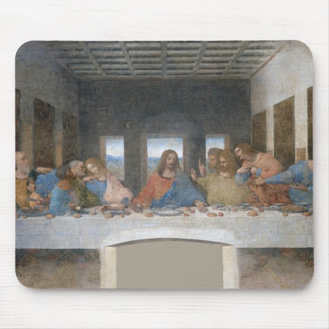 Mousepad Último jantar, Leonardo da Vinci, 1495-1498 (Frente)