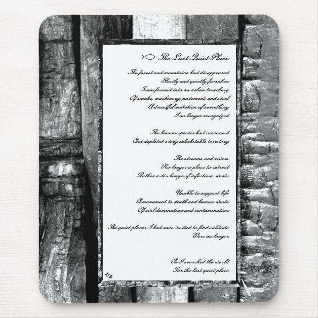 Mousepad Último lugar silencioso (Frente)