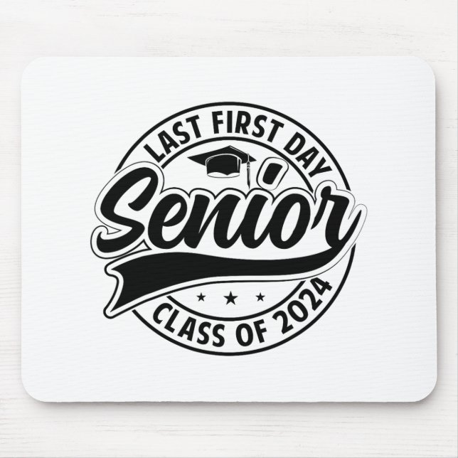 Mousepad Último Mais velho Do Primeiro Dia De 2024 De Volta (Frente)