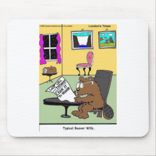 Mousepad Último testamento e testamento do castor típico