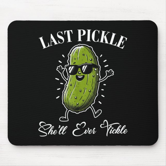 Mousepad Último Tique de Casca de Pepino Humor de Despedida (Frente)