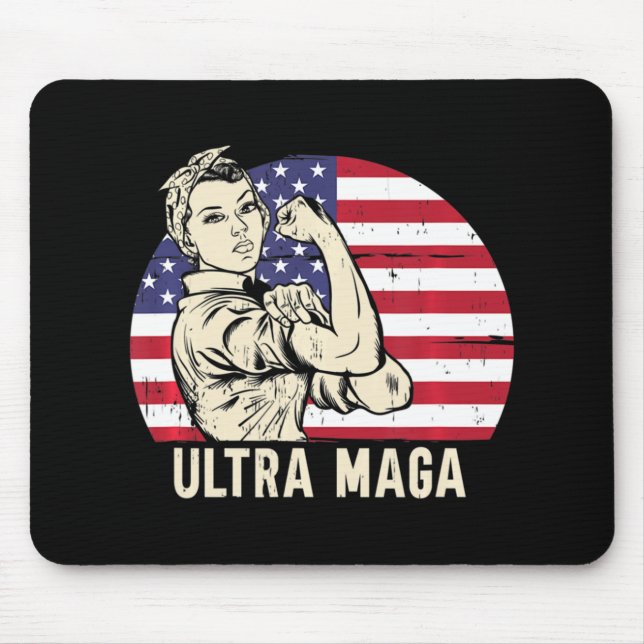 Mousepad Ultra Maga Messy Bun (Frente)