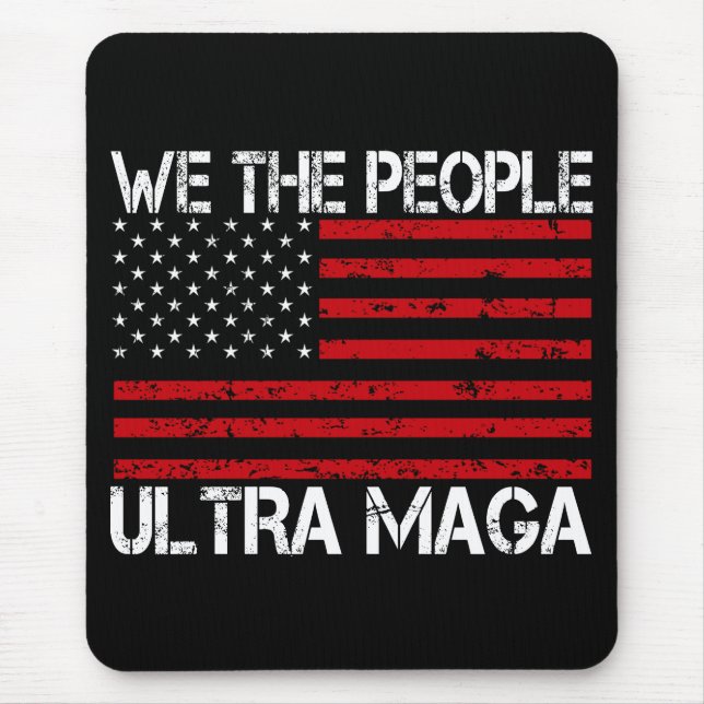 Mousepad Ultra Maga Pro Trump 2024 Republicano Engraçado (Frente)