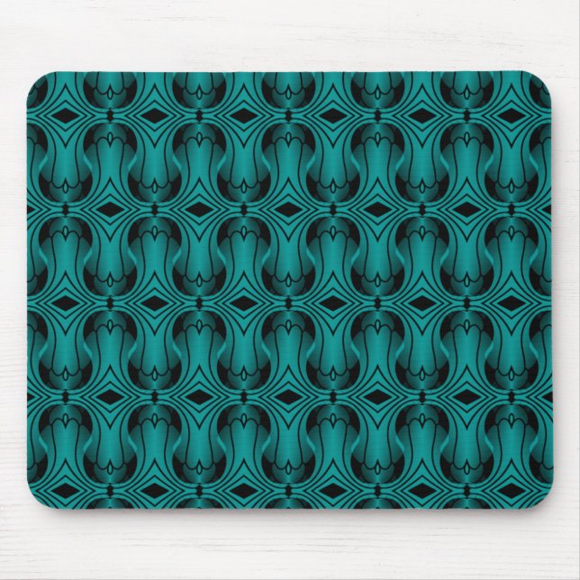 Mousepad Ultramod Art Deco Mousepad, Teal (Frente)