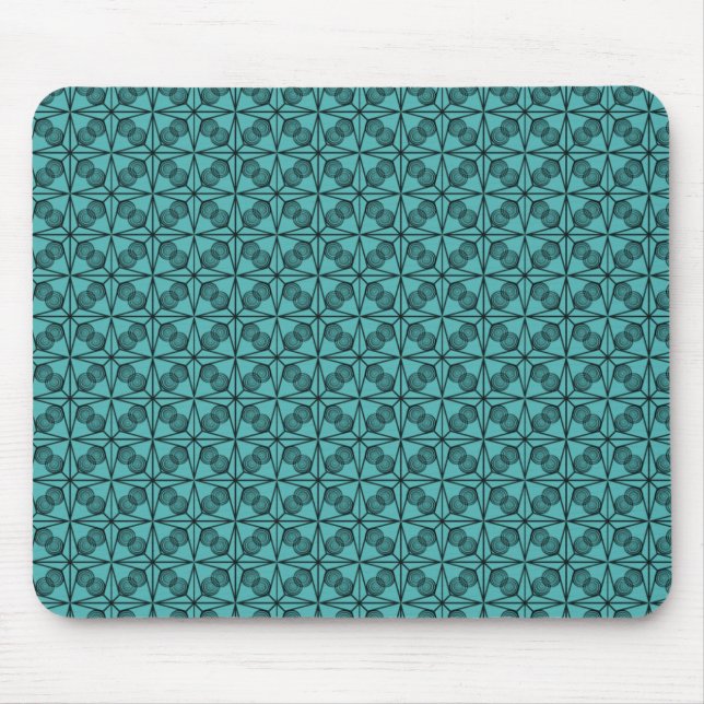 Mousepad Ultramodern Retro Mousepad, Teal (Frente)