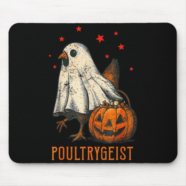 Mousepad Ultrygeist Funny Halloween Chicken Ghost Costume P (Frente)