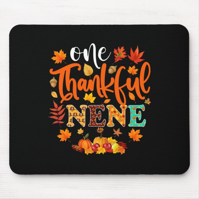 Mousepad Um agradecimento Nene Engraçado Queda de outono Di (Frente)