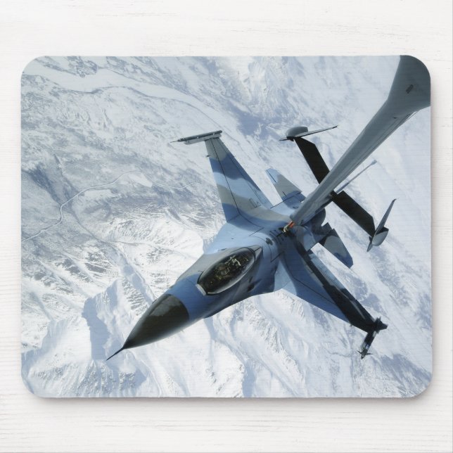 Mousepad Um agressor F-16 fica na posição de contato (Frente)