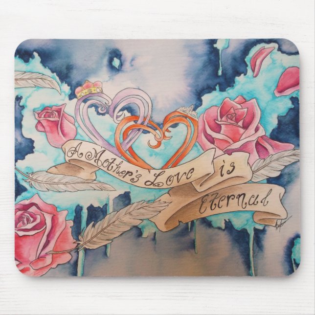Mousepad Um amor de mãe é eterno (Frente)
