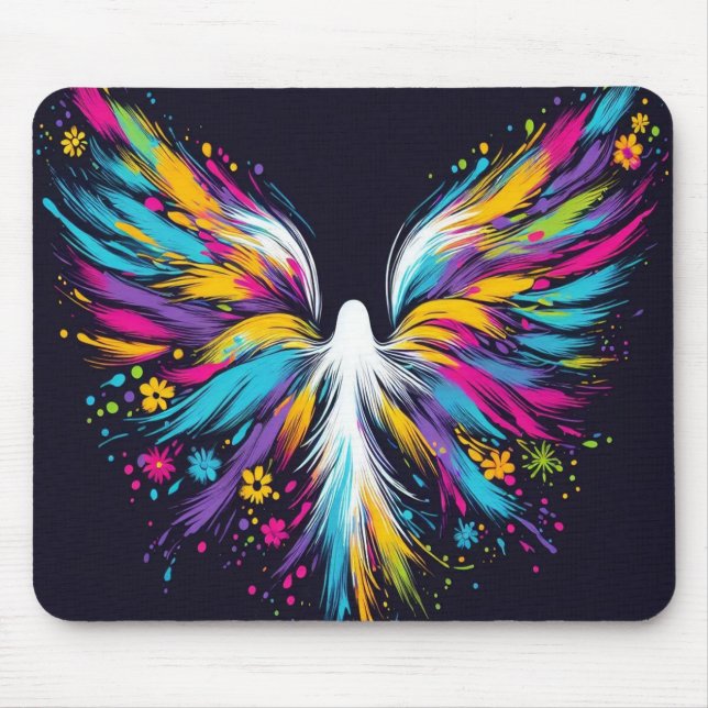 Mousepad Um Anjo da Páscoa num Computador de Mesa/Portátil (Frente)