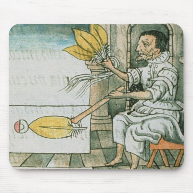 Mousepad Um artesão asteca da pena (Frente)