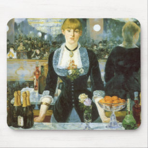 Mousepad Um Bar na Folies Bergere de Edouard Manet