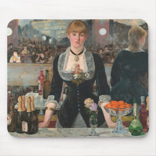 Mousepad Um Bar no Manet Folies-Bergère Edouard (Frente)