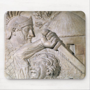 Mousepad Um bárbaro que luta um legionary romano