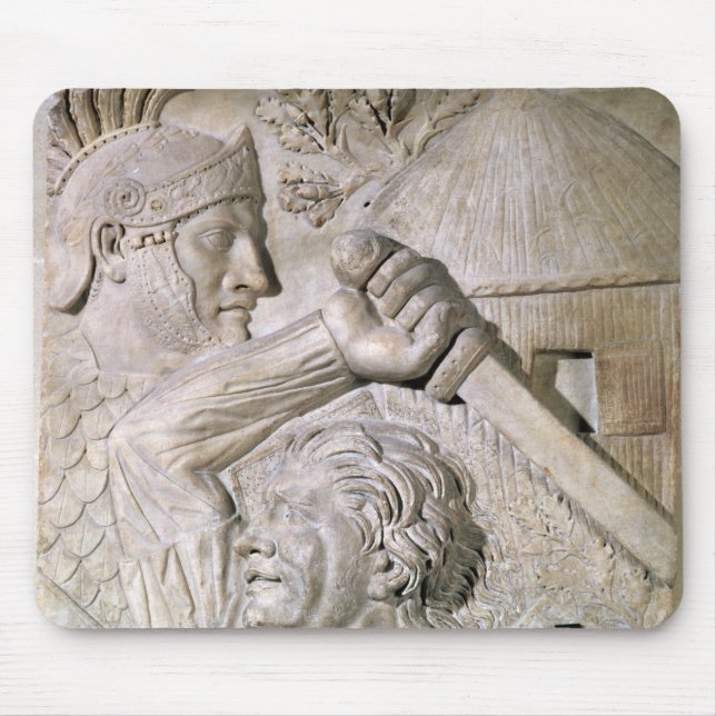 Mousepad Um bárbaro que luta um legionary romano (Frente)