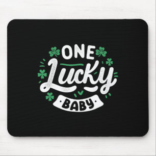 Mousepad Um Bebê Sortudo Travessuras Dia de São Patrício En
