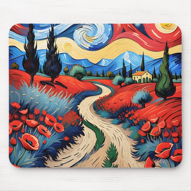 Mousepad Um belo campo (Frente)
