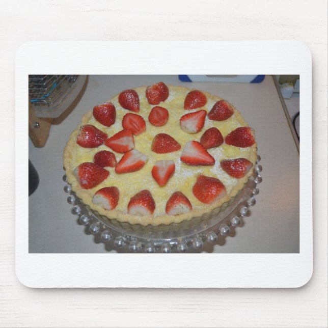 Mousepad Um bolo de morango (Frente)