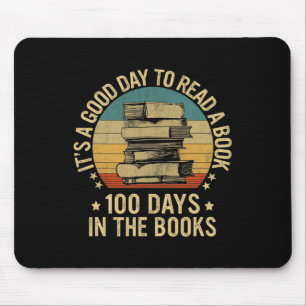 Mousepad Um Bom Dia Para Ler Um Livro Leva 100 Dias De Esco