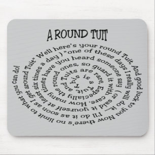 Mousepad Um Cabeçote De Cinza Redondo