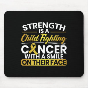 Mousepad Um Cancer de luta infantil com um sorriso em T