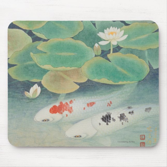 Mousepad Um casal sob Lotus (Frente)