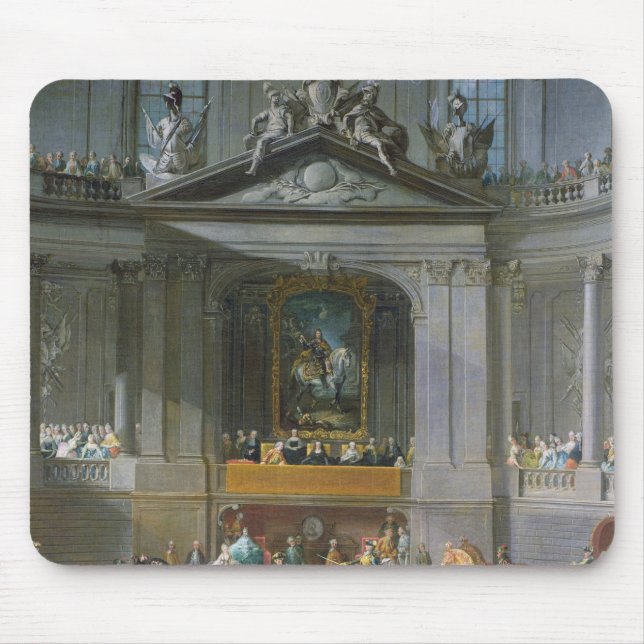 Mousepad Um Cavalcade na escola de equitação do inverno (Frente)