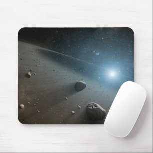 Mousepad Um Cinturão Asteroide Em Torno Da Estrela Brilhant