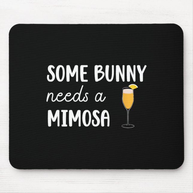 Mousepad Um Coelhinho Precisa De Uma Páscoa De Homens Engra (Frente)