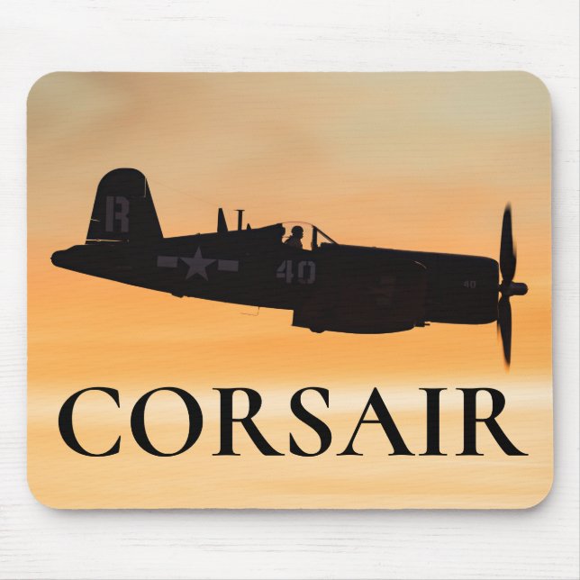 Mousepad Um Combatente da Corsair F4U Comprometido (Frente)